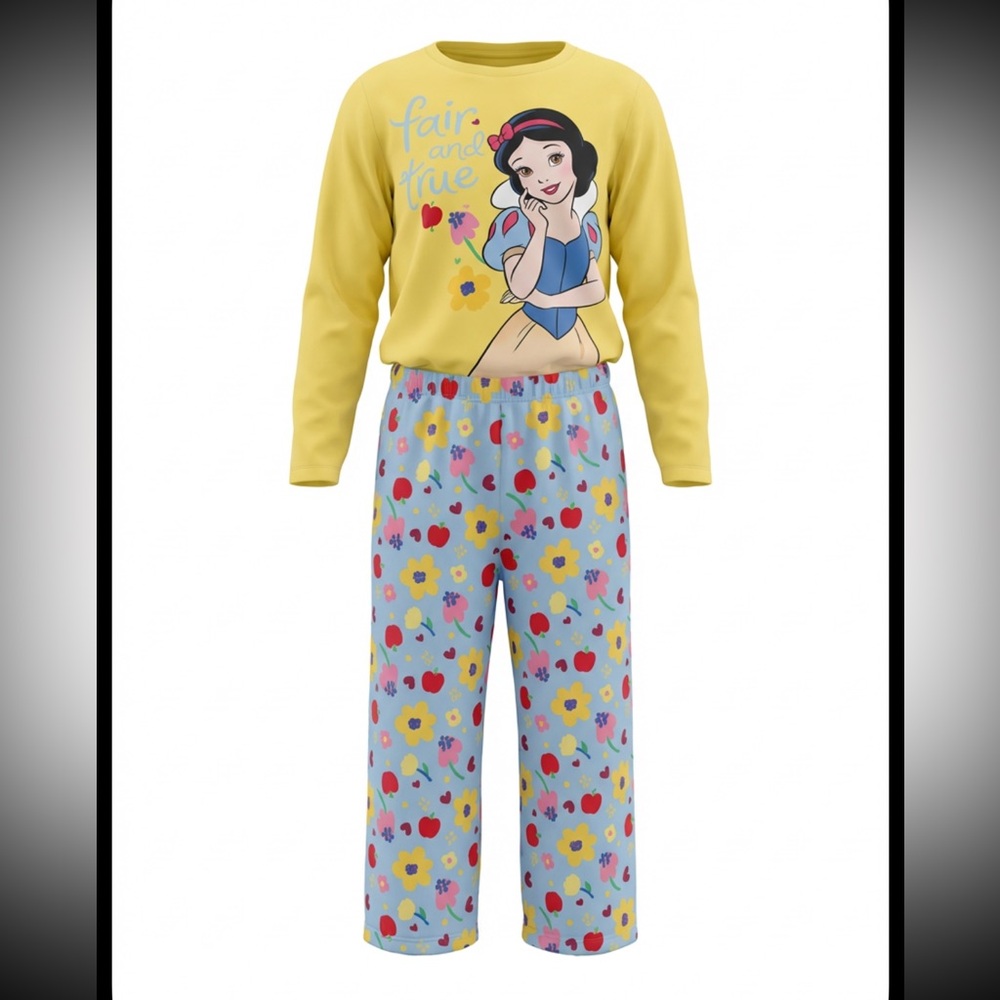 Disney Yellow and Blue Snow White Pajama Set